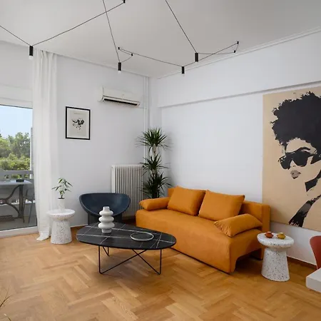 H Experience - Funky 1bd In Vibrant Nea Smirni Daire *